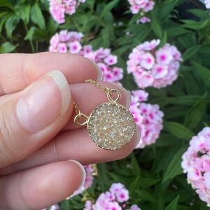Luna Norte Druzy Quartz Necklace